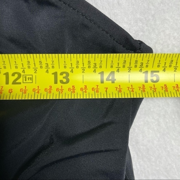 Trimshaper Black Jeweled One Piece Swimsuit with Stud Embellishment Size 12 - Picture 6 of 9